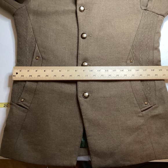 Vintage Equestrian Wool Men’s Leather Throat Buckle Jacket English Countryside - Picture 10 of 15